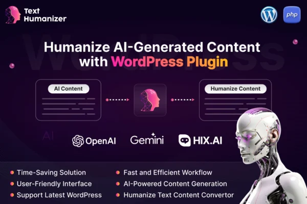 TextHumanizer Humanize AI Content WordPress Plugin