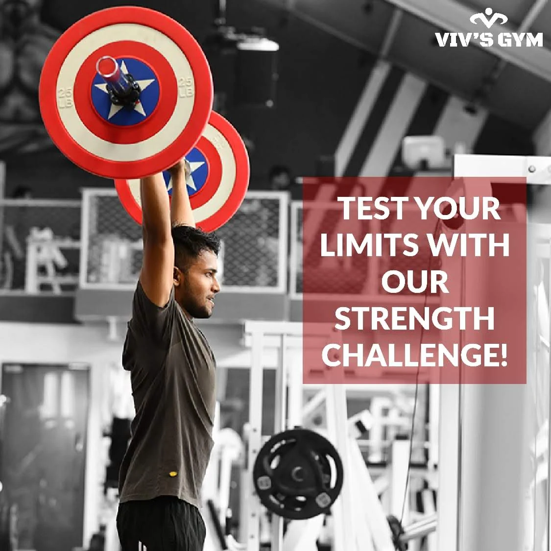 Vivs Gym strength challenge creative