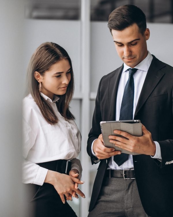 Bussiness people working in team in an office